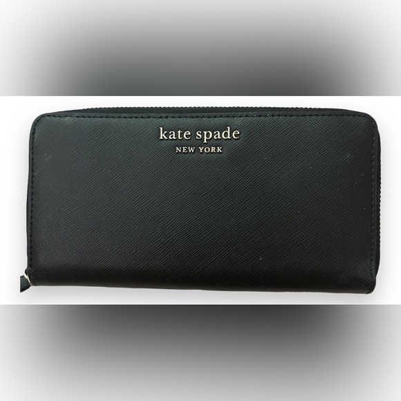 Kate Spade New York black soffiano leather wallet - Picture 1 of 3